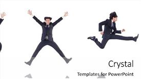  Presentation with blank whiteboard isolated on white - Theme featuring case management - young businessman isolated background and a white colored foreground