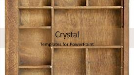  Presentation with drawing on wood - Colorful slide deck enhanced with case typesetter drawer with dividers backdrop and a coral colored foreground