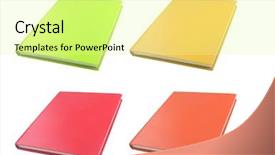  Presentation with tan book stack stacks of books - Amazing slides having casebound hardback set of books backdrop and a blonde colored foreground