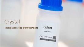  Presentation with calcium - Presentation theme featuring caseo4-calcium-selenate-cas-14019 background and a sky blue colored foreground