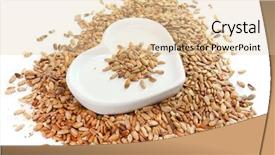  Presentation with milk thistle - PPT theme consisting of cases of liver diseases background and a lemonade colored foreground