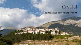  Presentation with park - PPT theme having casette-asismiche-national-park background and a light blue colored foreground