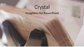  Presentation with hong kong - Presentation design having cash counting machine counting hong background and a  colored foreground