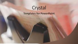  Presentation with hong kong - Presentation theme enhanced with cash counting machine counting hong background and a coral colored foreground