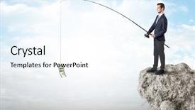  Presentation with cash forecasting - Amazing slide deck having cash from a huge rock backdrop and a sky blue colored foreground