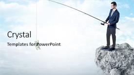  Presentation with cash - Presentation design enhanced with cash from a huge rock background and a  colored foreground