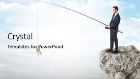  Presentation with cash - Cool new slides with cash from a huge rock backdrop and a cool aqua colored foreground