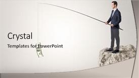  Presentation with cash - Beautiful slide set featuring cash from a huge rock backdrop and a sky blue colored foreground