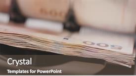  Presentation with hong kong kota - Presentation featuring cash money machine for counting background and a gray colored foreground