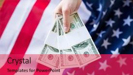  Presentation with investment money - Beautiful presentation featuring finances corruption investment and economics backdrop and a red colored foreground