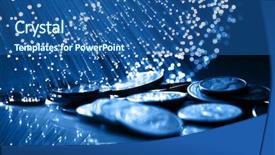  Presentation with gold investment - PPT theme having gold investment - fiber optics background with lots background and a ocean colored foreground