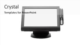  Presentation with cash - Cool new theme with cash register - wide screen point of sale backdrop and a white colored foreground