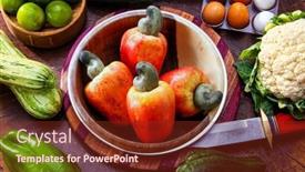  Presentation with brazil - Slides with cashew-fresh-originating-from-para background and a  colored foreground