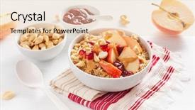  Presentation with quinoa - Colorful presentation theme enhanced with cashews - apple peanut butter quinoa bowl backdrop and a lemonade colored foreground