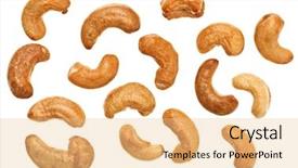  Presentation with food white - Presentation with industrial engineering collaborated companies - young businessman fixing gears mechanism background and a gray colored foreground