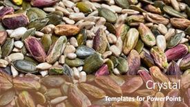  Presentation with pumpkin seeds - Slide deck enhanced with cashews-pistachio-pumpkin-seeds-sunflower background and a coral colored foreground