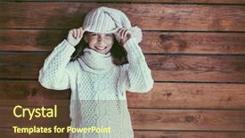  Presentation with cute - Colorful presentation design enhanced with cashmere - cute 9 years old girl backdrop and a tawny brown colored foreground