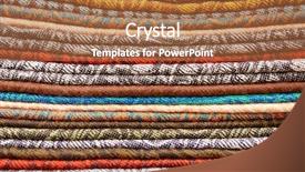  Presentation with texture - Cool new presentation with cashmere shawls close-up texture backdrop and a coral colored foreground