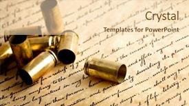  Presentation with bill rights - Beautiful presentation theme featuring casings on bill of rights backdrop and a lemonade colored foreground