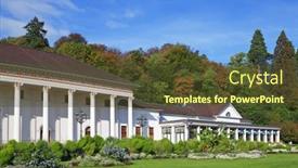  Presentation with council europe - Amazing slide deck having casino baden-baden europe germany backdrop and a tawny brown colored foreground