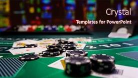  Presentation with casino black jack - Colorful slides enhanced with casino-black-jack-table backdrop and a wine colored foreground