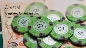  Presentation with casino black jack - PPT layouts featuring casino-black-jack-table background and a soft green colored foreground