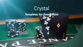  Presentation with blackjack - PPT layouts having casino-blackjack-table-with-black background and a ocean colored foreground