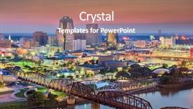  Presentation with louisiana - Cool new theme with casino building - shreveport louisiana usa skyline backdrop and a coral colored foreground