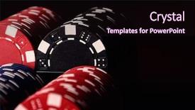  Presentation with poker - Amazing PPT layouts having spots game - poker table backdrop and a black colored foreground