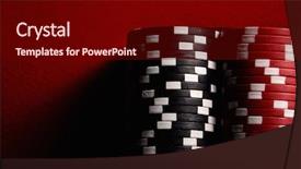  Presentation with poker - Colorful slide deck enhanced with money gambling chips - poker table backdrop and a wine colored foreground