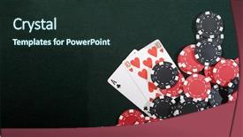  Presentation with texas holdem - Colorful slide deck enhanced with green background and texas holdem backdrop and a tawny brown colored foreground