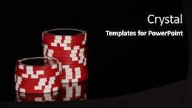  Presentation with casino - PPT layouts with casino-chips-on-black-background background and a black colored foreground