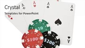  Presentation with poker chips - Cool new theme with close up fresh fruit grape at the market backdrop and a tawny brown colored foreground