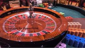  Presentation with roulette - PPT layouts enhanced with casino-gambling-and-entertainment-concept background and a  colored foreground