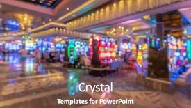  Presentation with las vegas nevada - Beautiful slide set featuring casino in las vegas city backdrop and a tawny brown colored foreground