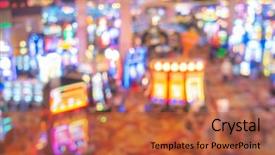  Presentation with las vegas nevada - Presentation consisting of casino in las vegas city background and a  colored foreground