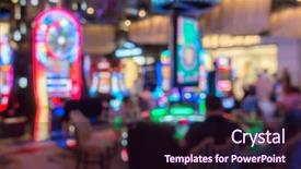  Presentation with las vegas nevada - Audience pleasing theme consisting of casino in las vegas city backdrop and a  colored foreground
