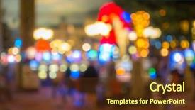  Presentation with las vegas nevada - PPT theme consisting of casino in las vegas city background and a tawny brown colored foreground