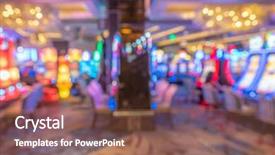  Presentation with las vegas nevada - Amazing slides having casino in las vegas city backdrop and a violet colored foreground