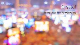  Presentation with las vegas nevada - Amazing slide deck having casino in las vegas city backdrop and a light blue colored foreground