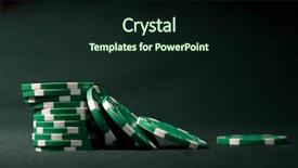  Presentation with gambling - Presentation design with casino pile of gambling chips background and a wine colored foreground