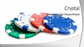  Presentation with casino royale - Amazing presentation theme having casino poker chips isolated backdrop and a white colored foreground