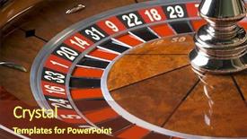  Presentation with roulette wheel - Presentation having balance - spheres on a white background background and a white colored foreground.