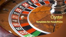  Presentation with roulette wheel - Slides enhanced with casino roulette background and a  colored foreground
