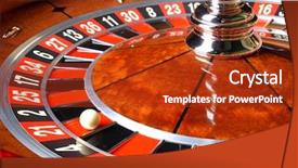  Presentation with roulette wheel - Colorful slides enhanced with casino roulette backdrop and a crimson colored foreground