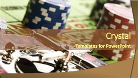  Presentation with roulette wheel - Colorful theme enhanced with casino roulette backdrop and a  colored foreground