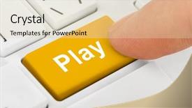  Presentation with computer keyboard and mouse - Beautiful presentation featuring casino security - computer notebook keyboard with play backdrop and a soft green colored foreground