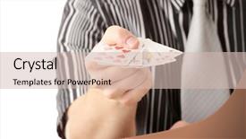  Presentation with poker - Audience pleasing theme consisting of casino security - young poker player with gun backdrop and a  colored foreground