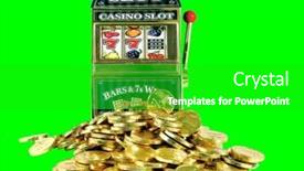  Presentation with green gold - Slide deck featuring casino-slots-winning-lots background and a shamrock green colored foreground