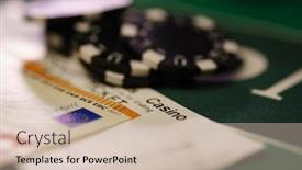  Presentation with casino - PPT layouts with casino-table-with-euro-bills background and a soft green colored foreground